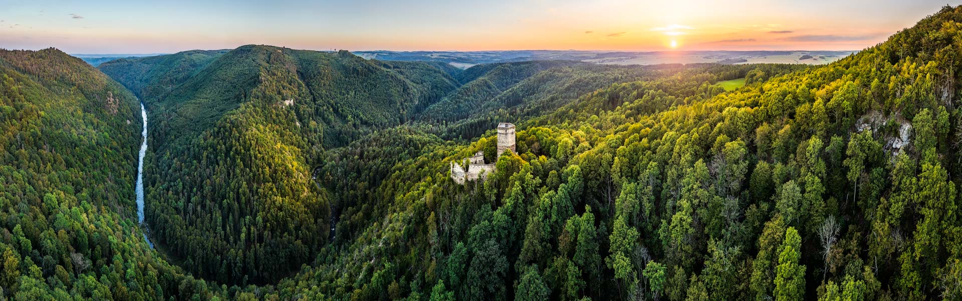 Kampschleife mit Ruine Schauenstein